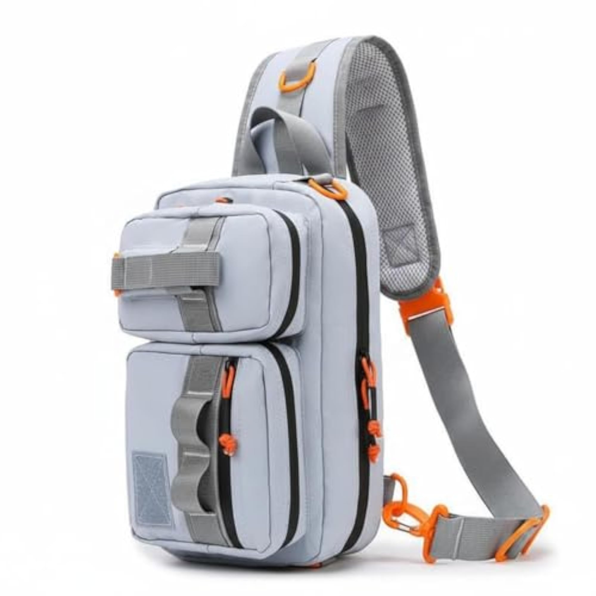 Padded Mesh Back Rectangular Fishing Bag with Pockets